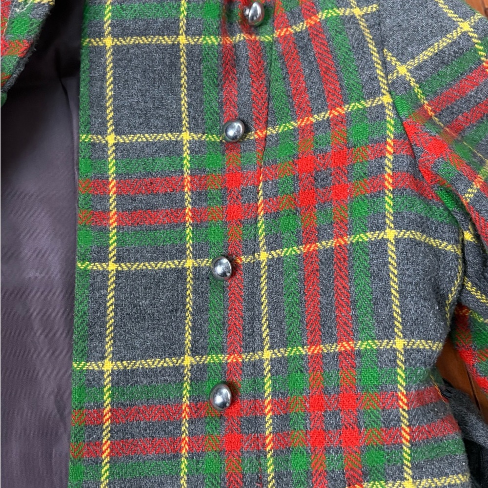 Kids Rothschild Plaid Jacket with Red and Yellow Accents
